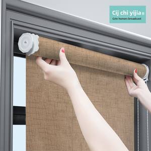 बेडरूम रोलर अंधा कमरे बाथरूम के पर्दे पॉलिएस्टर लाइट लक्जरी ब्लैकआउट पर्दे कार्यालय लिविंग रूम स्टडी विंडो मैनुअल - Product Image 2