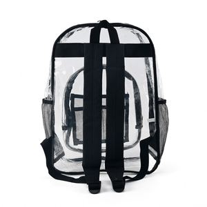 Heavy Duty Large Transparent Pvc <b>Waterproof</b> Double-Layer Work Travel Bag <b>School</b> <b>Backpack</b> With Zipper and Mesh Divider - Product Image 3