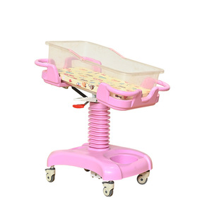 Cuna para Bebé Yuefeng Rosa, Altura Ajustable, Estilo Hospitalario, Cama para Recién Nacido - Product Image 1