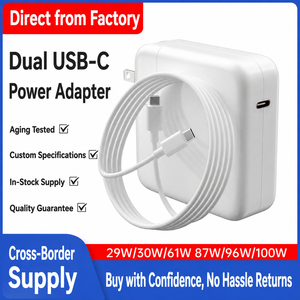 <span class=keywords><strong>Chargeur</strong></span> pour ordinateur portable MacBook compatible avec les adaptateurs secteur <span class=keywords><strong>Apple</strong></span> 29W 30W <span class=keywords><strong>61W</strong></span> 87W 96W 100W 118W, charge rapide USB Type-C - Product Image 2