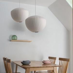 Lustre LED en soie italienne à hauteur réglable, forme unique pour chambres, salles à manger, villas, clubs - Décoration intérieure de style nordique - Product Image 2