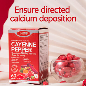 Capsules de piment de Cayenne en gros, complément alimentaire avec extrait de pépins de raisin, d'aubépine, de betterave, berbérine, vitamine <span class=keywords><strong>E</strong></span>, <span class=keywords><strong>D3</strong></span>+<span class=keywords><strong>K2</strong></span> - Product Image 4