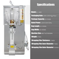 Machine d'emballage liquide pour sachets de boisson en plastique, machines de remplissage et de conditionnement d'eau potable, équipement de scellage, dispositif et machinerie