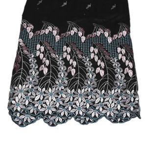 Tissu brodé en dentelle 100% coton pour femmes, lot de 5 mètres, dentelle <span class=keywords><strong>Bazin</strong></span> Riche africain, dentelle brocade Jacquard, <span class=keywords><strong>2021</strong></span> - Product Image 6