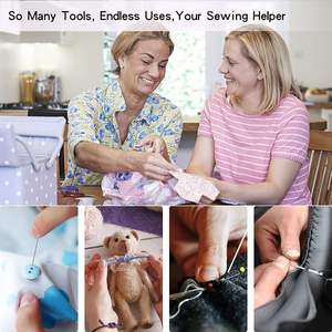 Kit de couture professionnel 229 pièces, ensemble de réparation portable avec aiguilles, fil, ciseaux pour les voyages, la maison, les urgences, vente en gros - Product Image 4