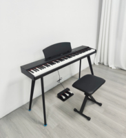 88 Key Digital Piano Keyboard PVC Wood Grain Musical Instrument Y-880 Musical Instruments