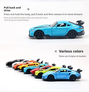 Modellini <span class=keywords><strong>di</strong></span> Auto in Scala 1:64, <span class=keywords><strong>3</strong></span> Porte, Funzione Pullback, Decorazione Classica, Auto da Corsa in Lega, Regalo per Bambini - Product Image 4