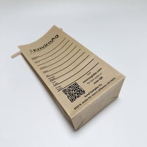 Custom logo Kraft Brown Paper Tin Tie <b>Bag</b> With Biodegradable Tin Tie Liner Soil Sample Envelopes - Product Image 4