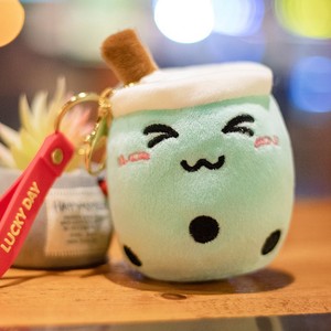 LLavero de té de burbujas de 10cm, colgante de juguete de peluche suave, muñeco <span class=keywords><strong>Boba</strong></span> relleno, <span class=keywords><strong>mochila</strong></span> Kawaii, decoración <span class=keywords><strong>Boba</strong></span> Plushie - Product Image 4