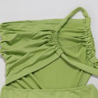 Nouvelle Collection 2025 – Robe Longue Plissée Sexy à Épaule Unique pour Femme – Idéale Soirées et Clubs
