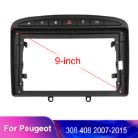 Podofo 9'' Kit spécial sans dommages pour cadre d'autoradio avec Canbus pour Peugeot 308 408 (2007-2015) Accessoires stéréo Android pour voiture