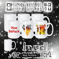 DDP vente en gros 15 oz porcelaine créative à large ouverture blanc logo personnalisé imprimé sublimation tasse en céramique vierge tasses à café avec logo