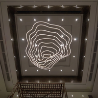 Luminaire suspendu de luxe suspendu de grand plafond arrondi doré d'hôtel lustre décoratif moderne en cristal pour escalier à led