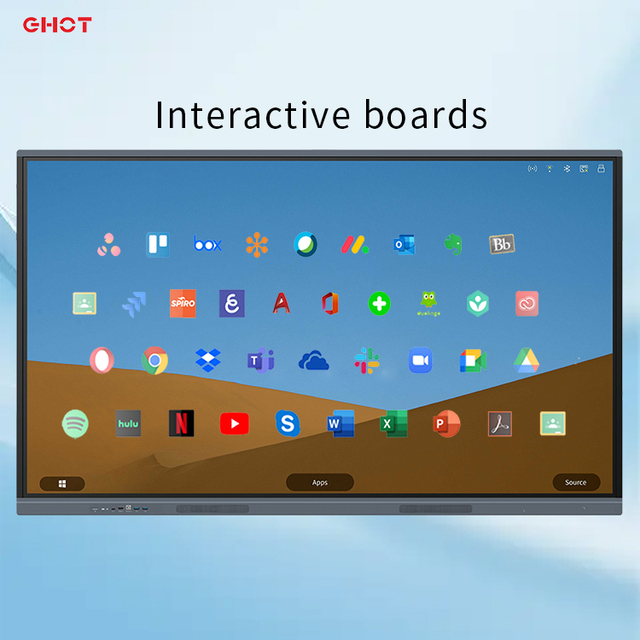Wholesale Factory Price Touch Android Systems Smart Whiteboard 65/75/86/98/110 Inch Interactive Flat Panel 4K LED 20/40 Touch