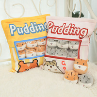 Un sac de collations Oreiller Hamster Cookies Cheesy Puffs Boba Peluche Jouet Alien Peluche Jouets Axolotl Licorne Oreiller Sac Enfant Cadeau