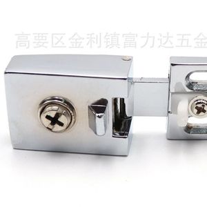 Stainless Steel Glass <b>Door</b> Hinge 180 Degree Opening <b>Mirror</b> Light Minimalist Design For Display Case And Hole Free Installation - Product Image 3