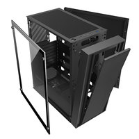 Caja de ordenador OEM de nuevo diseño 2024, caja de ventilador LED de bajo precio, caja de PC ATX con ventiladores coloridos y refrigeración