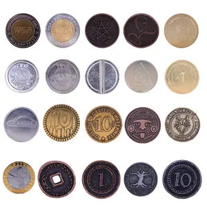 하이 퀄리티 프리미엄 황동 스테인레스 스틸 골드 은색 사용자 정의 게임 동전 작동 기계 사용자 정의 게임 동전 토큰