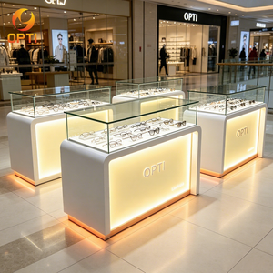 Système de présentation pour <span class=keywords><strong>magasin</strong></span> d'optique sur mesure : comptoir îlot, unité murale, présentoirs optiques simples - Product Image 1