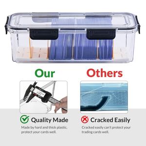Boîte de rangement pour cartes TCG en plastique rigide pouvant contenir 165 toploaders ou 650 cartes - Product Image 6