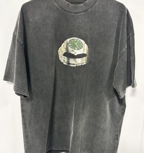 T-shirt vintage tissé, streetwear américain hip-hop, mode, 100% coton, coupe ample, respirant, écologique, pour homme, vêtements d'été - Product Image 6