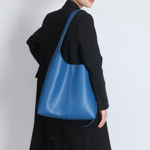 Nuevo Bolso de Hombro de Gran Capacidad para Mujer, a la Moda, de Cuero Genuino, con Cierre de Cordón, Forro de Poliéster, Estilo Vintage, Bolso Tote Individual - Product Image 4