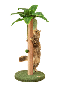 Griffoir pour chat en laine durable, 54 cm, forme <span class=keywords><strong>d</strong></span>'arbre à coco créative, base stable, facile à assembler, vente en gros pour animaux de compagnie - Product Image 4