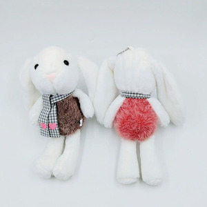 Xách tay 20cm Dễ Thương Ren mềm thêu thỏ Thú nhồi bông búp bê phục sinh Bunny Keychain đồ chơi cho trẻ sơ sinh vật nuôi đầy PP bông - Product Image 3