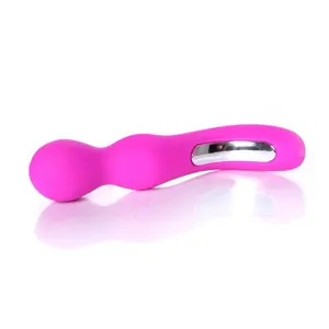 Double Usage Vibration Female Clitoris Dido Handheld Extended Wand Rotating 2 Head Body Massage Vibrator