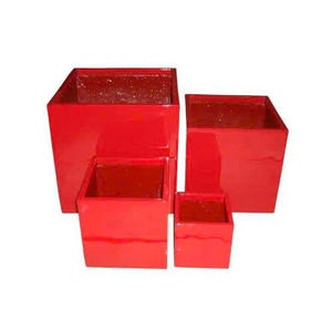 Juego de Macetas de Jardín de Fibra de Vidrio con Diseño Decorativo de Última Generación, 7 Piezas, Macetas Elegantes, Decoración de Jardín, Talladas a Mano de Alta Calidad, Estilo Moderno - Product Image 3