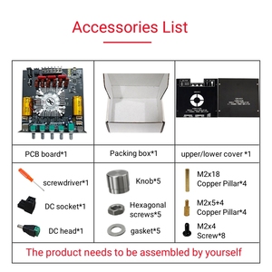 Szm-HT21 modul penguat daya Digital 2.1 saluran, nada tinggi untuk <span class=keywords><strong>Bluetooth</strong></span> rumah mobil sistem Audio USB Subwoofer Super logam - Product Image 5