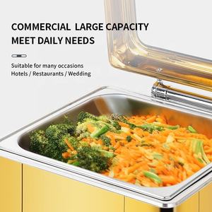 Chauffe-Plats Professionnel en Acier Inoxydable avec Couvercles, Bacs et Supports à Combustible, Réchauds de Buffet pour Fêtes et Mariages - Product Image 3