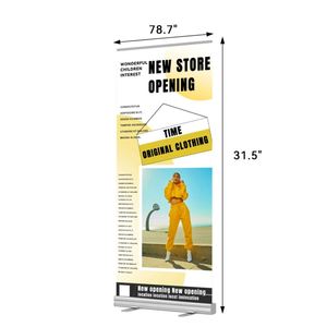 ขาตั้งป้ายโรลอัพแบบพกพา ทำจากอะลูมิเนียม พับเก็บได้ สำหรับงานแสดงสินค้า - Product Image 2