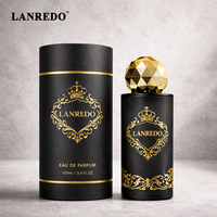 Botella de Perfume de Vidrio Vacía de Alta Gama, Estilo Medio Oriente, 50ml 100ml 200ml, Negra Esmerilada, de Lujo, con Tapa Geométrica