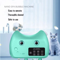 USMILEPET Machine à bulles pour spa pour animaux de compagnie en plastique écologique, shampoing nano, bain au lait pour le bain des chiens et des chats