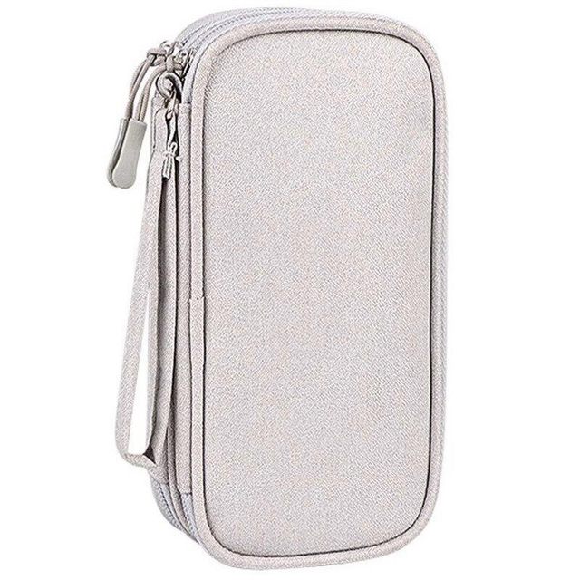Plastic Accessory Bag Data Cable Organizer Charger Storage Box Headphone Travel Case Portable USB Flash Drive Holder