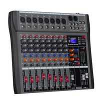 Console de mixage audio professionnelle 8 canaux CT8 pour DJ, équipement de performance pour karaoké, amplificateur et haut-parleur