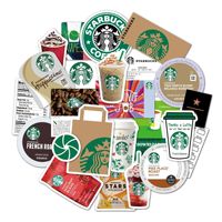 50 pcs bricolage Graffiti guitare autocollant vinyle étanche stationnaire autocollants pour ordinateur portable bagages Scrapbook café autocollants