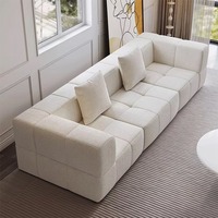 Canapé sectionnel moderne compressé sous vide, en tissu éponge sans cadre, pour salon, hôtel, villa, canapé inclinable super doux