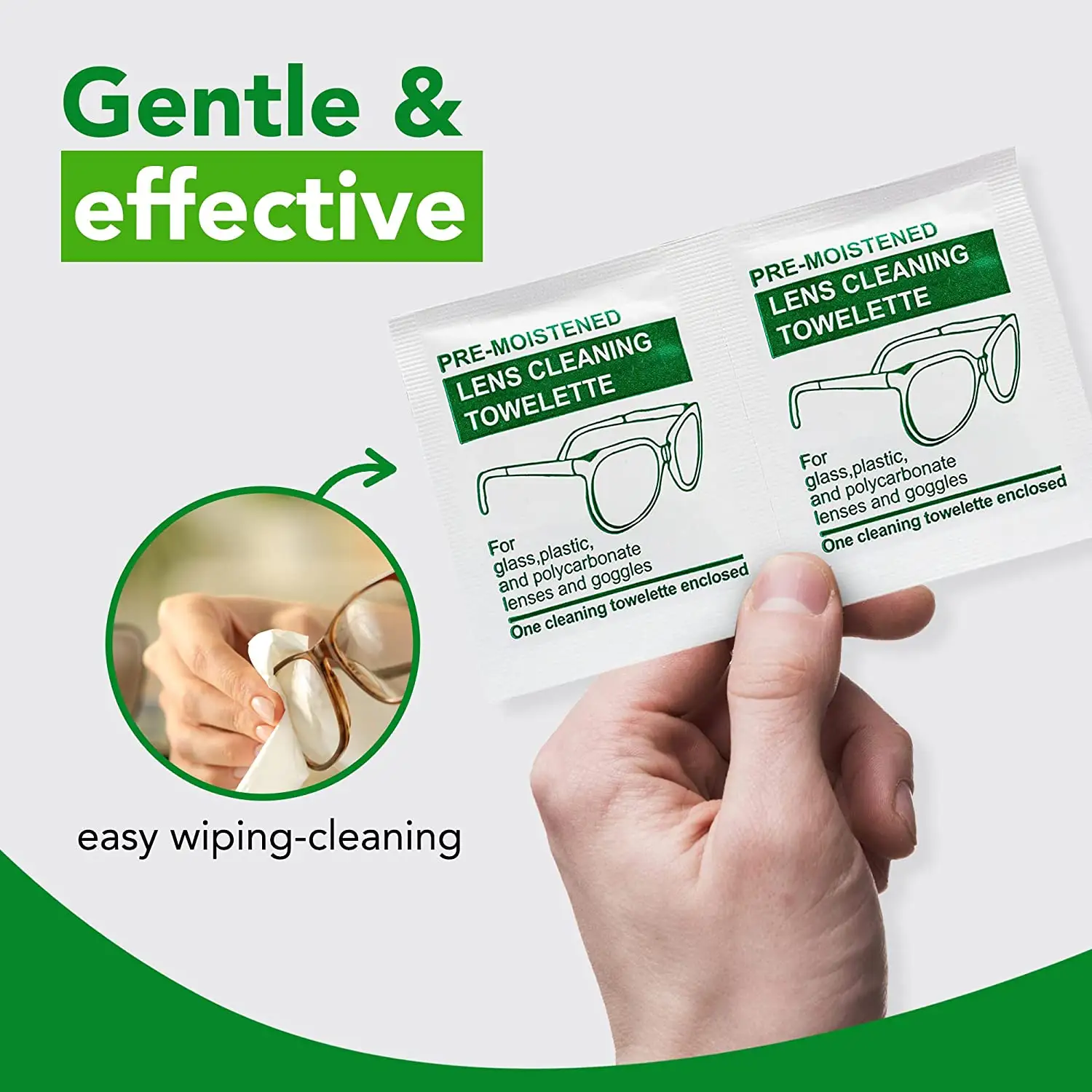 Screen Cleaner Computer Lens Wipes and Glasses Cleaning Wipes