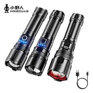 Little Wild Man Zoom Flashlight Led Rechargeable High <b>Brightness</b> Outdoor Portable Digital <b>Torch</b> With Usb Cable - Product Image 1