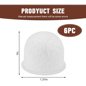 Filtres à café compatibles, lot de 6, couleur blanche unie, remplacement pour machine à café Wolf Gourmet - Product Image 3