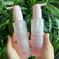 Vente en gros de flacons cosmétiques en PET brillants/givrés roses de 100 ml, 150 ml, 200 ml, flacons pour huile corporelle, lotion, avec pompes à brume rose
