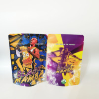 Sacs en Mylar laminés refermables personnalisés de 3,5 L, sachets d'emballage alimentaire en plastique à fond plat