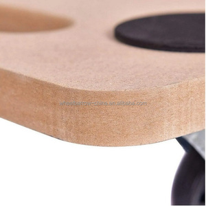 <span class=keywords><strong>Carrello</strong></span> in Legno <span class=keywords><strong>con</strong></span> 4 <span class=keywords><strong>Ruote</strong></span> per Trasporto Mobili, Piattaforma in Legno, Capacità 400 LB - Product Image 3