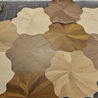 Parquet en chêne à motifs floraux de luxe, stratifié, à clipser, décoratif, pour villas et appartements