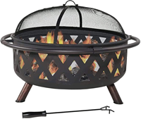 Vente en gros brasero à bois moderne extérieur jardin patio métal foyer portable pour le camping