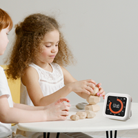 Minuteur rotatif de nouvelle conception, intelligent, silencieux, écologique, en plastique, avec batterie rechargeable, affichage LED, analogique, pour enfants et adultes, en option