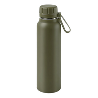 Thermos en acier inoxydable, bouteille isotherme pour eau froide et chaude (12-24 heures), 1000 ml, double paroi, anti-fuite, couvercle hermétique, poignée