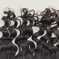 100% Vierge Cheveux Vendeur Bouclés Crochet Humain Invisible Double Ligne Plume Extensions de Cheveux Extension de Cheveux Humains